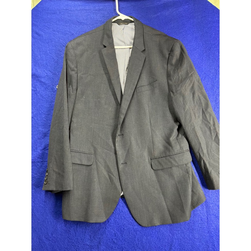 Business Mens Banana Republic Modern Slim Fit Blazer 46R Charcoal Grey Wool